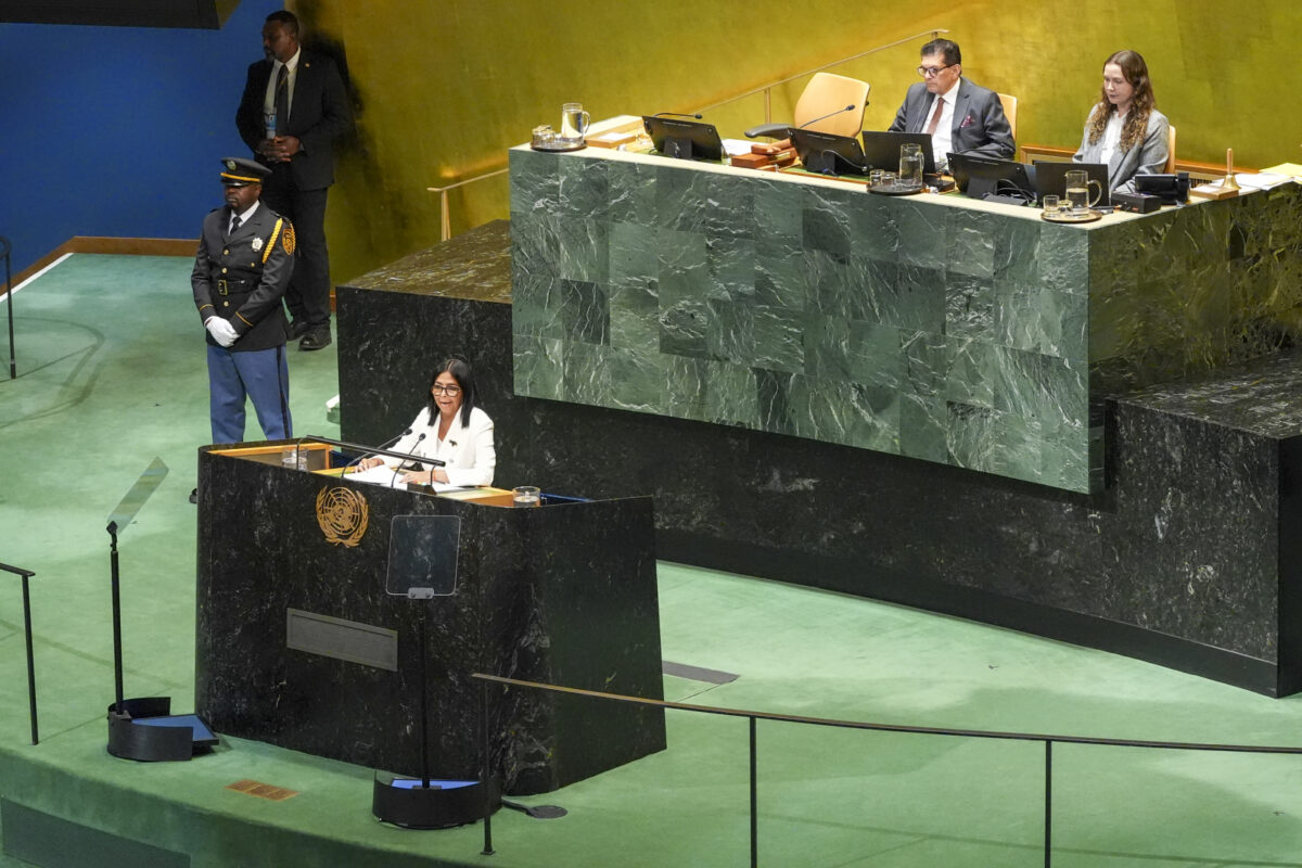 Las frases más destacadas del discurso de Delcy Rodríguez en la 81° Asamblea General de las Naciones Unidas
