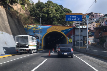 Cerrarán temporalmente acceso al túnel El Valle por trabajos de mantenimiento