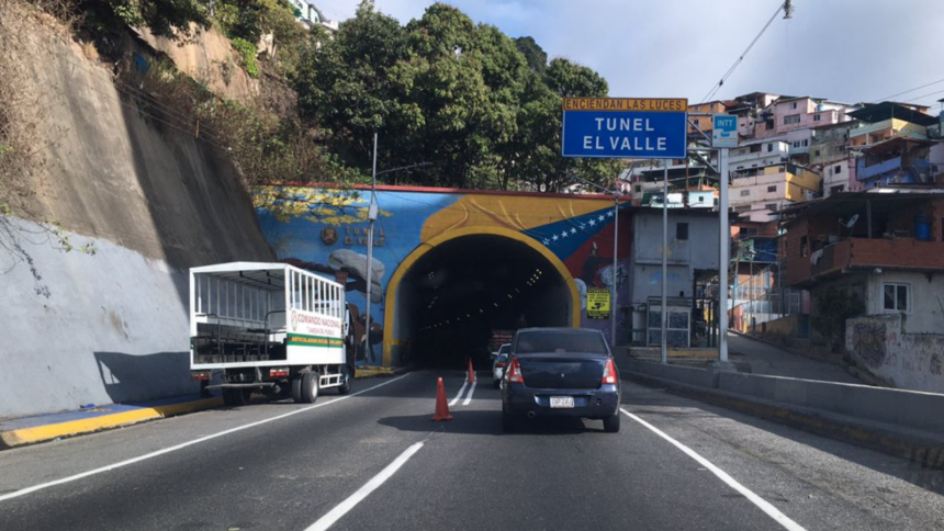 Cerrarán temporalmente acceso al túnel El Valle por trabajos de mantenimiento