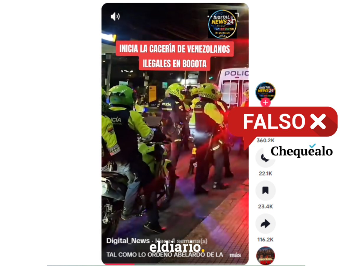 ¿Realizaron un operativo policial en Bogotá contra los migrantes venezolanos?