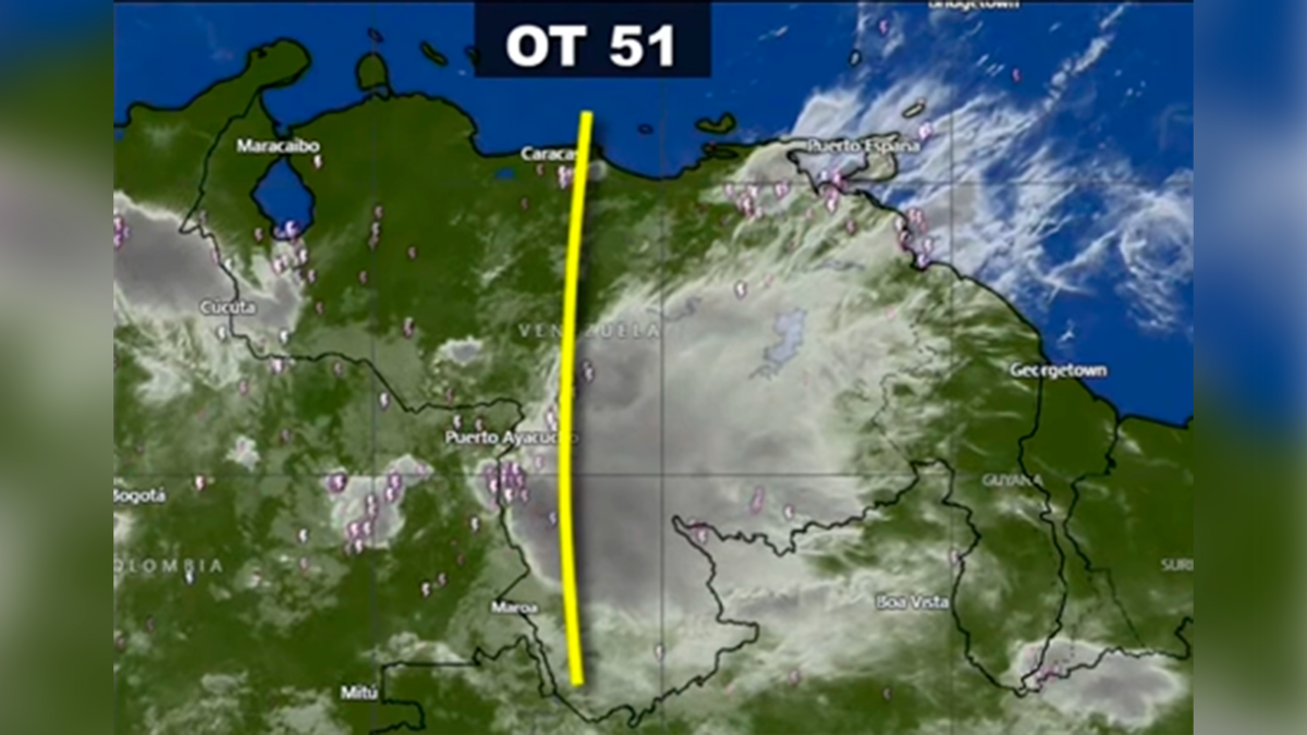Prevén lluvias y cielos nublados por el paso de la onda tropical 51 en Venezuela