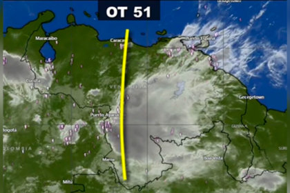 Prevén lluvias y cielos nublados por el paso de la onda tropical 51 en Venezuela
