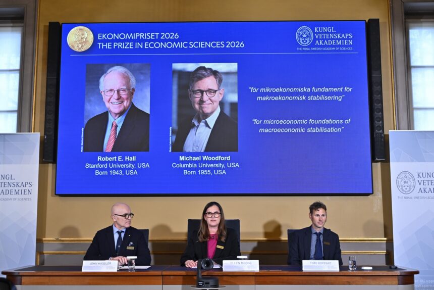 Hall y Woodford ganaron el Nobel de Economía por sus modelos de estabilización macroeconómica