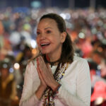 En imágenes: así fue el recibimiento de María Corina Machado en Caracas
