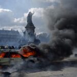 Al menos 400 detenidos por actos de violencia en la jornada de protesta masiva en Francia