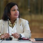 Delcy Rodríguez recibió a Dinorah Figuera en el Palacio de Miraflores