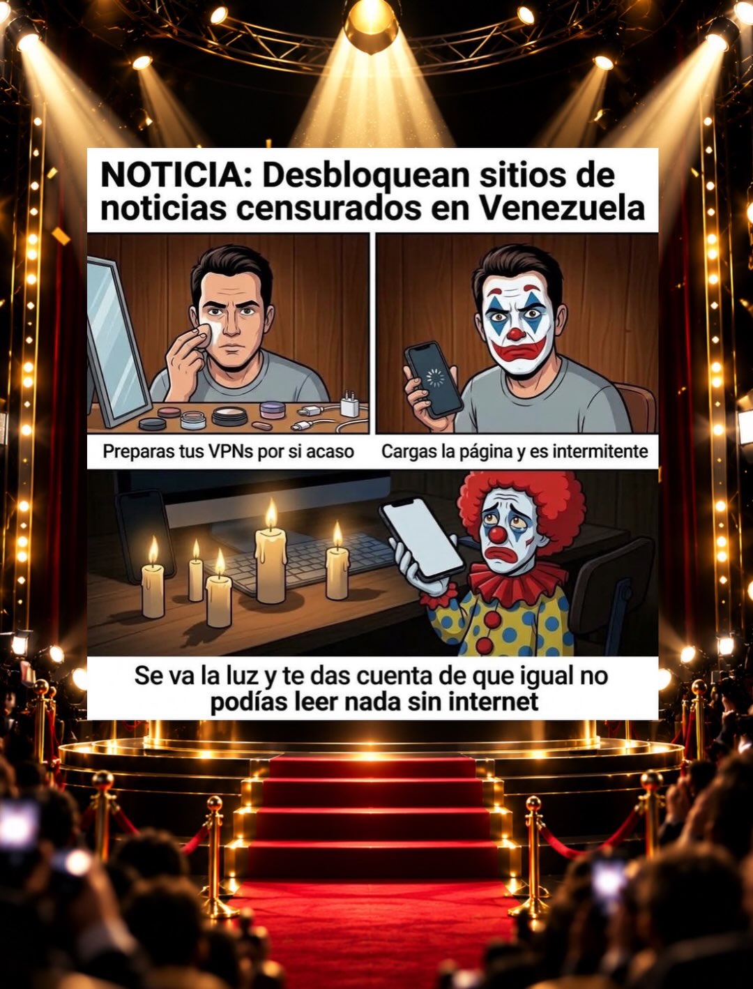 Tres piezas disputan el primer lugar del concurso “Memes para No Callarme”