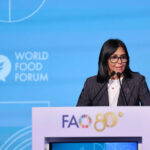 Delcy Rodríguez anunció en la FAO el plan “Venezuela Alimenta” y una nueva ley para la producción local