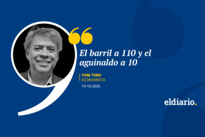 El barril a 110 y el aguinaldo a 10