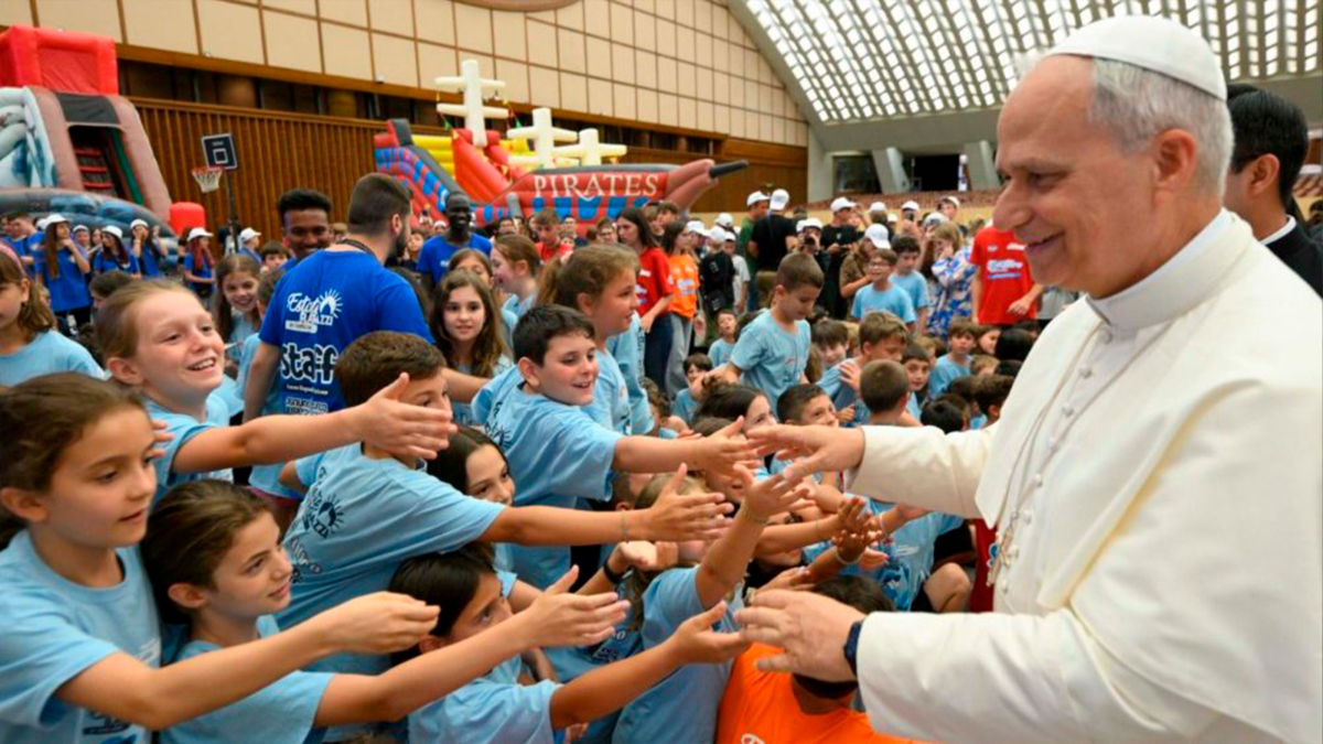 El papa León XIV elevó una oración por Venezuela durante el encuentro Un millón de niños rezando el Rosario