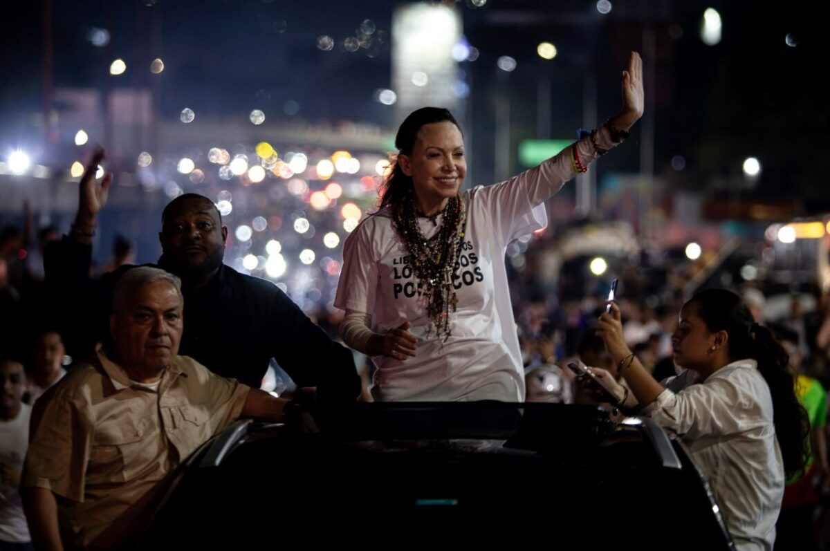 En imágenes: así fue el recibimiento de María Corina Machado en Caracas